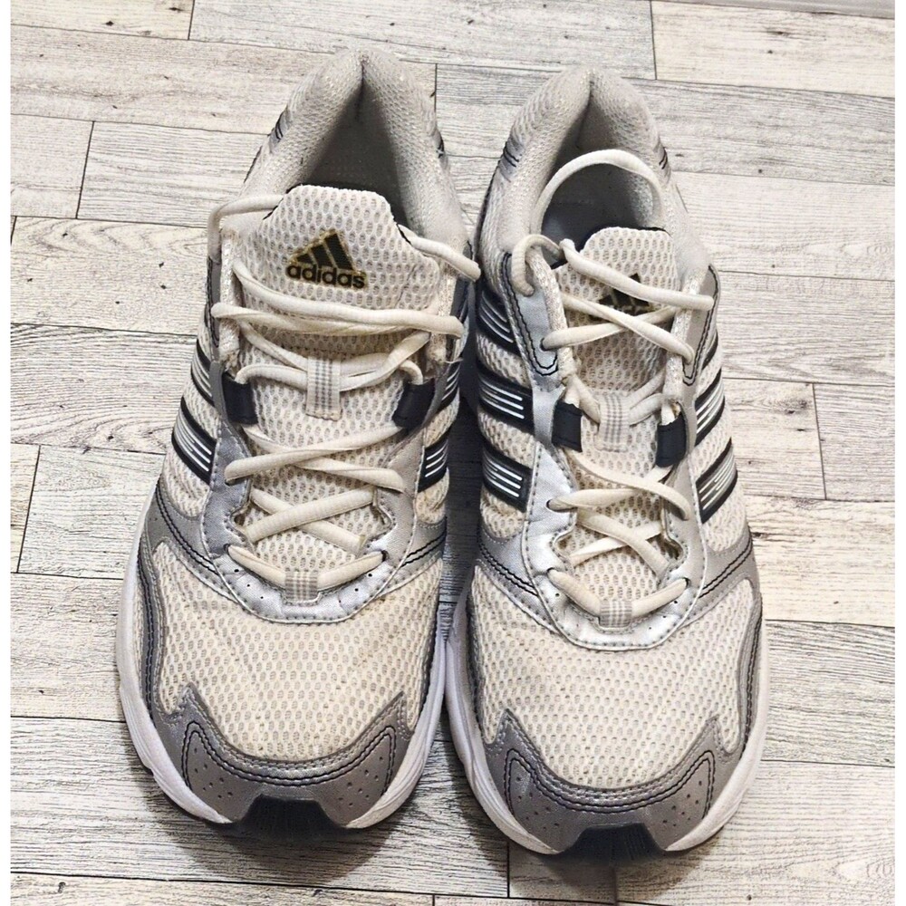 Adidas Adiprene Mens White/Silver Training Sneaker Shoes Size 9 US